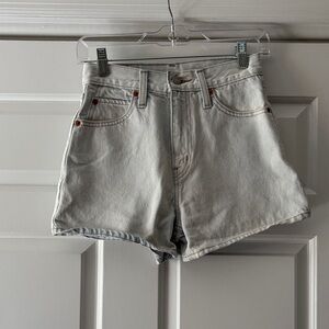 Levi’s high rise jean shorts